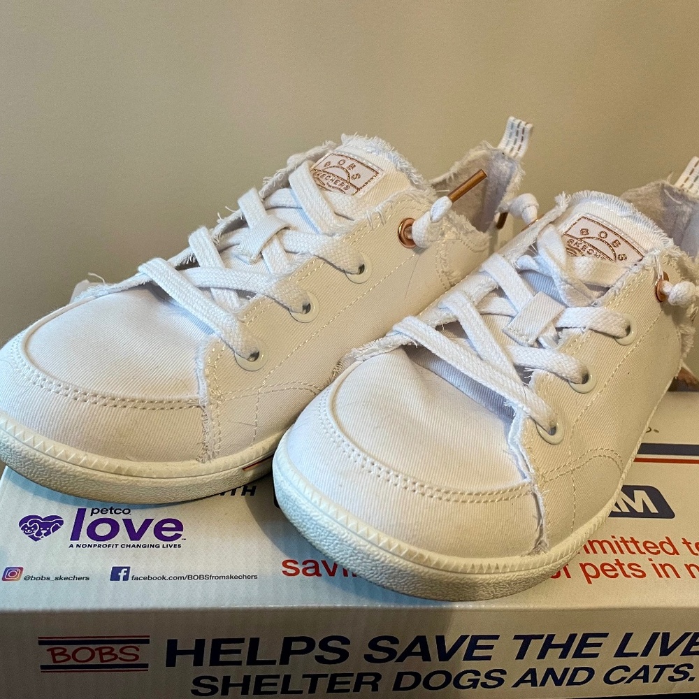 Skechers Bobs B Cute 2 white sneakers, 6.5W